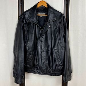 Wilsons Leather Men's Bomber Jacket Black Size L